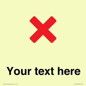 IV7133: Custom plain background, red cross sign