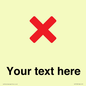 IV7133: Custom plain background, red cross sign