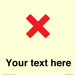 IV7133: Custom plain background, red cross sign