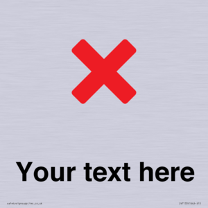 IV7133: Custom plain background, red cross sign