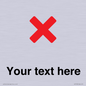 IV7133: Custom plain background, red cross sign