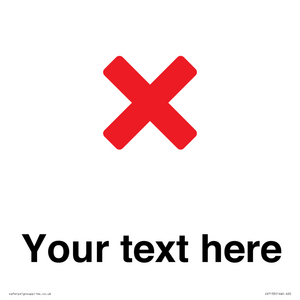 IV7133: Custom plain background, red cross sign