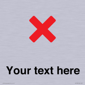 IV7133: Custom plain background, red cross sign