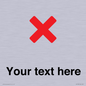 IV7133: Custom plain background, red cross sign