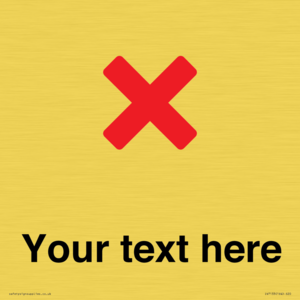 IV7133: Custom plain background, red cross sign