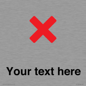 IV7133: Custom plain background, red cross sign