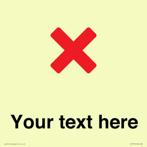 IV7133: Custom plain background, red cross sign