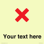 IV7133: Custom plain background, red cross sign