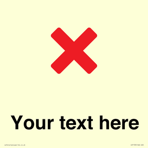 IV7133: Custom plain background, red cross sign
