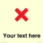 IV7133: Custom plain background, red cross sign