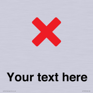 IV7133: Custom plain background, red cross sign