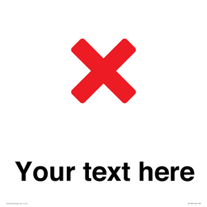 IV7133: Custom plain background, red cross sign
