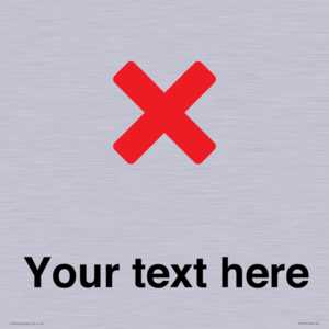 IV7133: Custom plain background, red cross sign