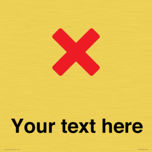 IV7133: Custom plain background, red cross sign