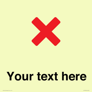 IV7133: Custom plain background, red cross sign