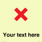 IV7133: Custom plain background, red cross sign
