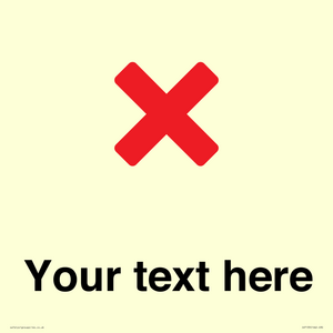 IV7133: Custom plain background, red cross sign