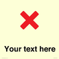 IV7133: Custom plain background, red cross sign