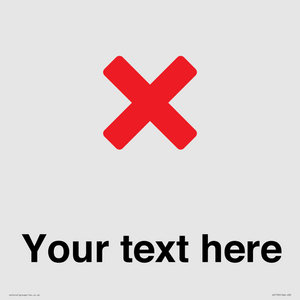 IV7133: Custom plain background, red cross sign
