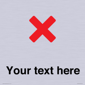 IV7133: Custom plain background, red cross sign