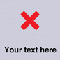 IV7133: Custom plain background, red cross sign