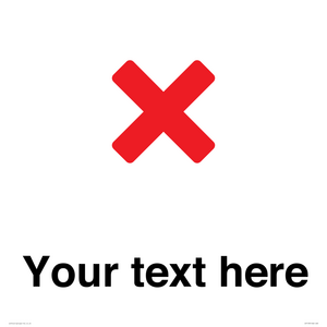 IV7133: Custom plain background, red cross sign