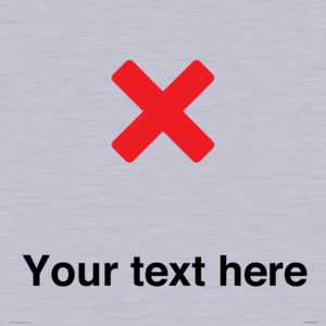 IV7133: Custom plain background, red cross sign