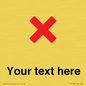 IV7133: Custom plain background, red cross sign