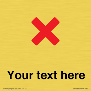 IV7133: Custom plain background, red cross sign