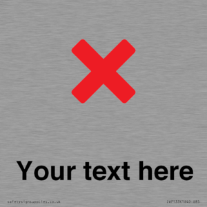 IV7133: Custom plain background, red cross sign