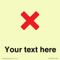 IV7133: Custom plain background, red cross sign