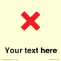 IV7133: Custom plain background, red cross sign