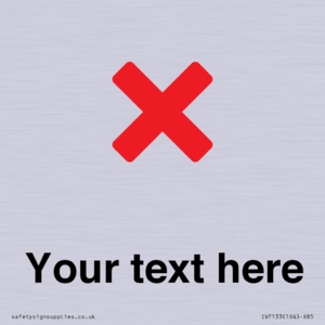 IV7133: Custom plain background, red cross sign