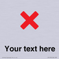 IV7133: Custom plain background, red cross sign