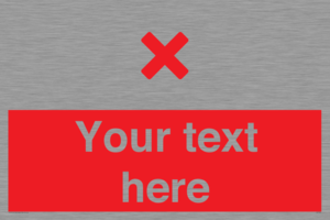 IV7134: Custom red background, red cross sign