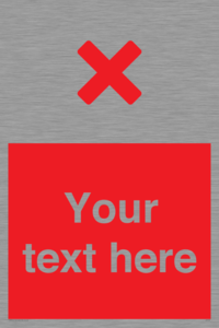 IV7134: Custom red background, red cross sign