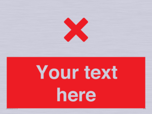 IV7134: Custom red background, red cross sign