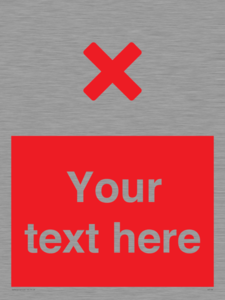 IV7134: Custom red background, red cross sign