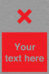 IV7134: Custom red background, red cross sign