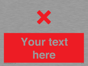 IV7134: Custom red background, red cross sign
