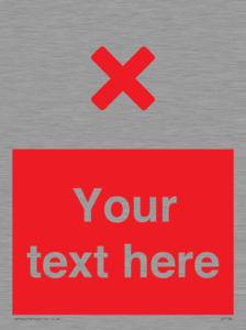 IV7134: Custom red background, red cross sign