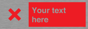 IV7134: Custom red background, red cross sign