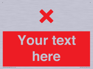IV7134: Custom red background, red cross sign
