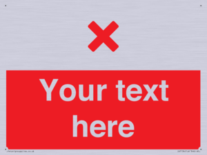 IV7134: Custom red background, red cross sign