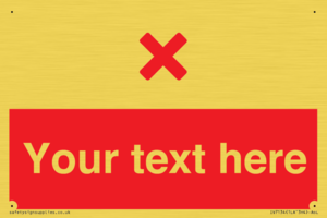 IV7134: Custom red background, red cross sign
