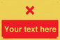 IV7134: Custom red background, red cross sign
