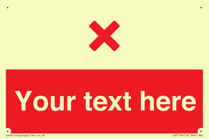 IV7134: Custom red background, red cross sign