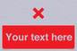 IV7134: Custom red background, red cross sign