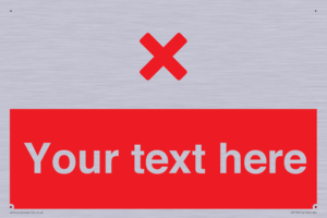 IV7134: Custom red background, red cross sign