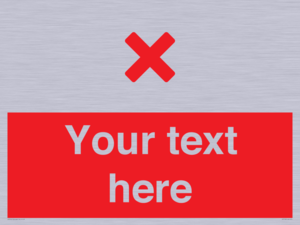 IV7134: Custom red background, red cross sign